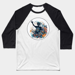DJ Deck Master Festival Rave Design Baseball T-Shirt